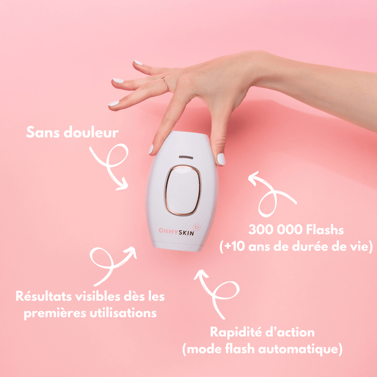 Ohmyskin épilateur à lumière pulsée